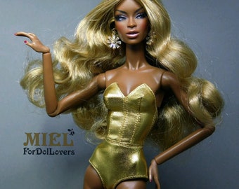 Bodysuit for Fashion Royalty & NuFace doll/ custom made