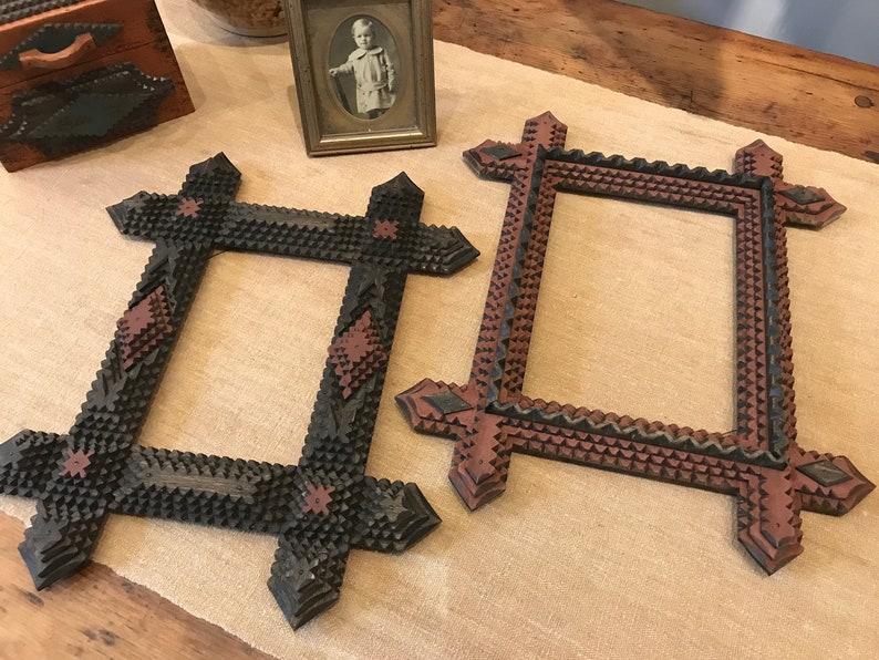 CUSTOM Tramp Art Frames Etsy