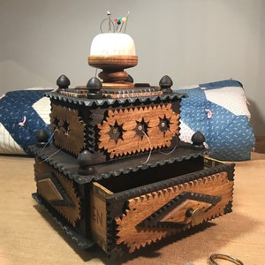 Tramp Art Sewing Box