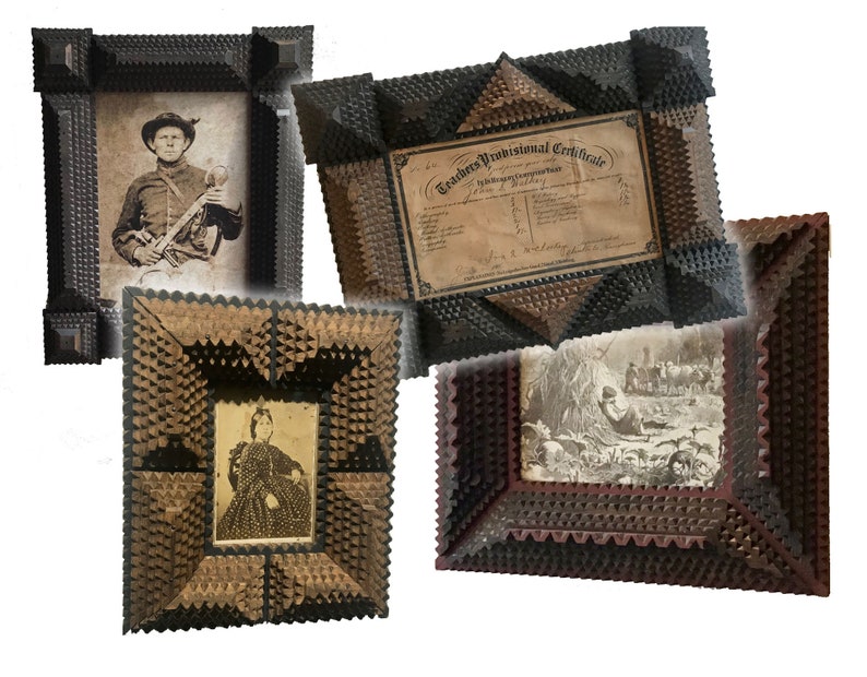 CUSTOM Tramp Art Frames Etsy