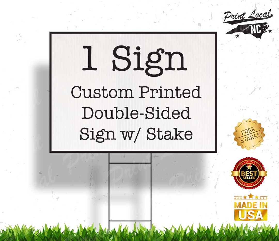 Custom Designed Yard Signs for Any Occasion Wedding Baby Shower Moving