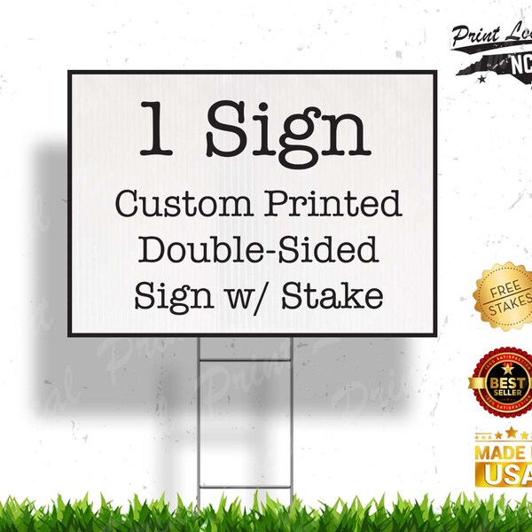 Bulk Yard Signs Etsy