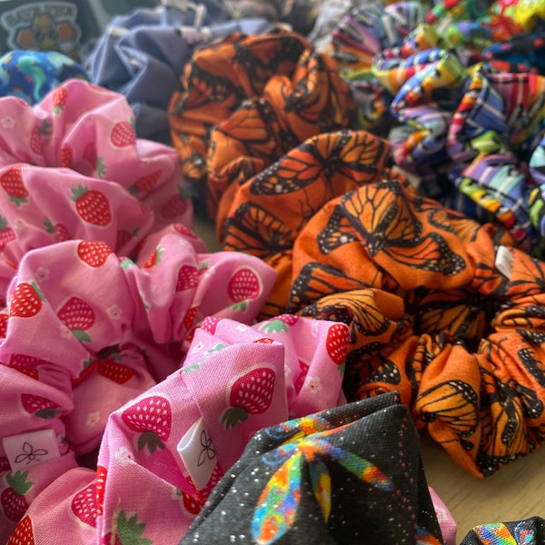 Scrunchies, Choose Your Own Pack Of Scrunchies, Scrunchie Set, Pretty Scrunchies, Patterned Scrunchies