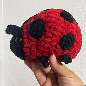 Lady Bug Plush, Crochet Ladybug Plushie,