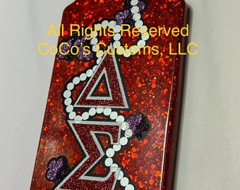 Delta Sigma Theta Glitter Paddle