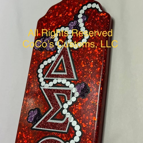 Delta Sigma Theta Glitter Paddle