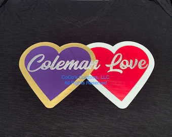 Coleman Love Tee Delta Omega