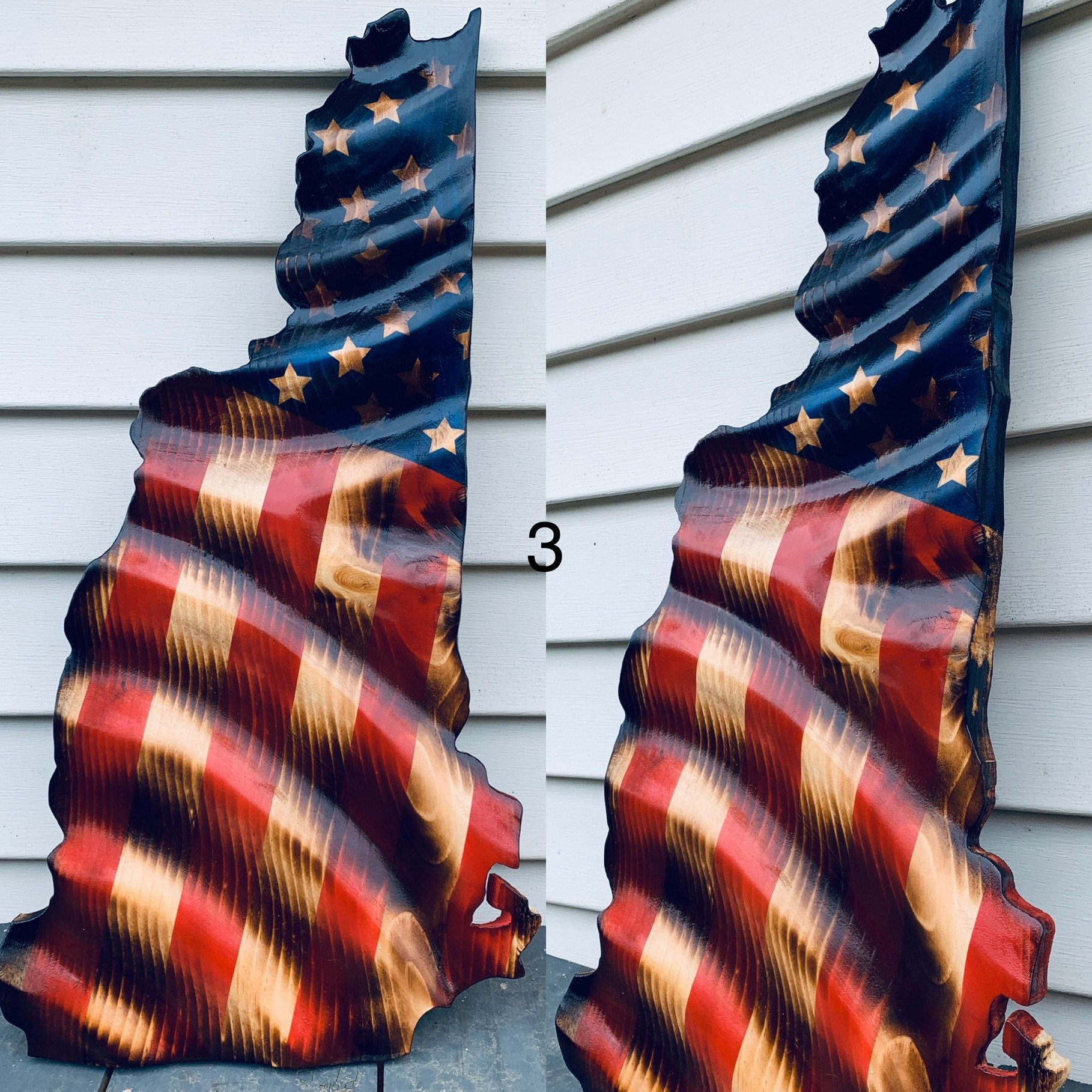 State Shape Wooden Wavy Flag Etsy State Shape Wooden Wavy Flag Etsy
