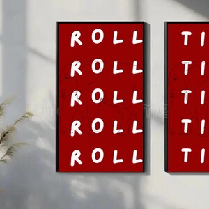 Roll Tide Poster | Wall Decor | University of Alabama | Trendy Poster | College Decor | Bama |