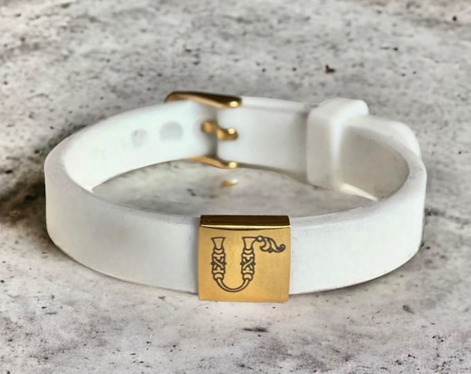 Armenian Classic Initial letter Gold Plated Bracelets