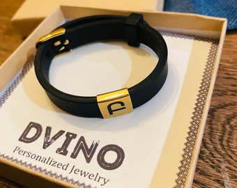 Armenian Initial letter Rubber Bracelets (waterproof)(Unisex)