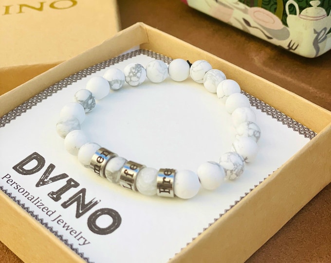 Women Personalized Engraved Womens Bracelet with Names -  Women Kids Names Bracelet -FamilyBracelet ,Birthday Gift,Mother's day gift.