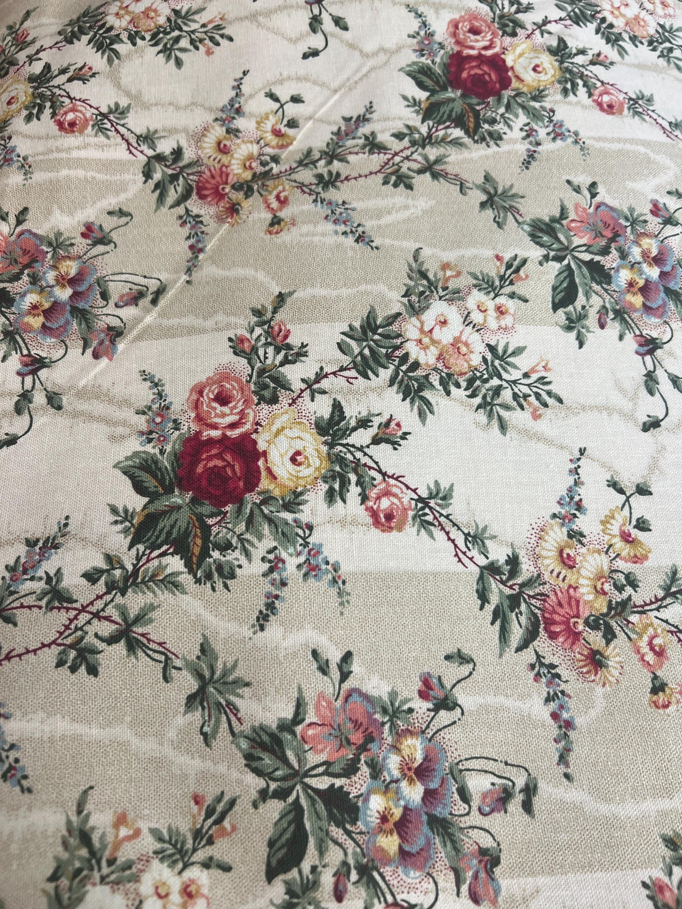 vintage-fabric-floral-fabric-etsy