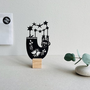 Papier découpé "Atteindre les étoiles" // Enveloppe