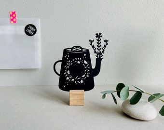 Paper cut "Teapot" // Envelope