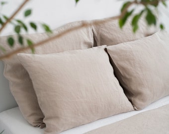 Warm Sand Hemp Pillowcase. 100% hemp fabric. King/queen/standard hemp pillowcase. Hemp fiber bedding.