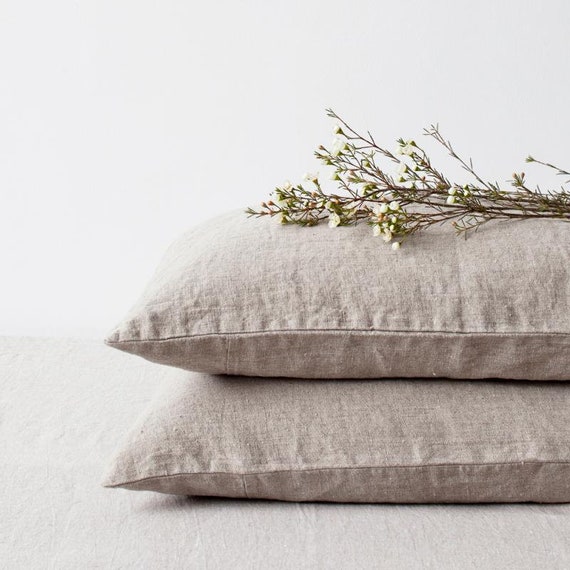 Vintage Linen Pillowcase in Natural. Linen Pillowcases. King Etsy