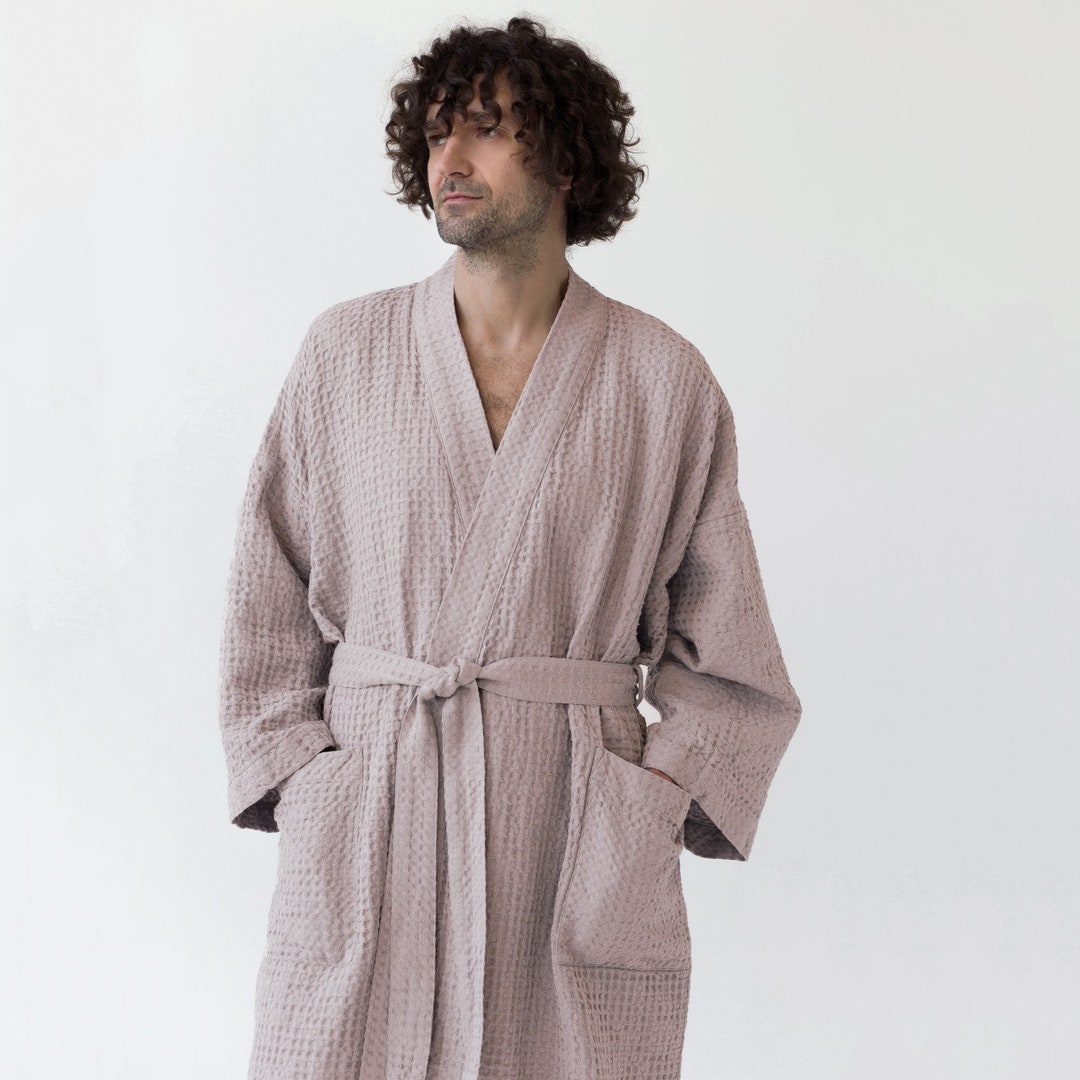 Powder Robes Linen Waffle Bath Robe