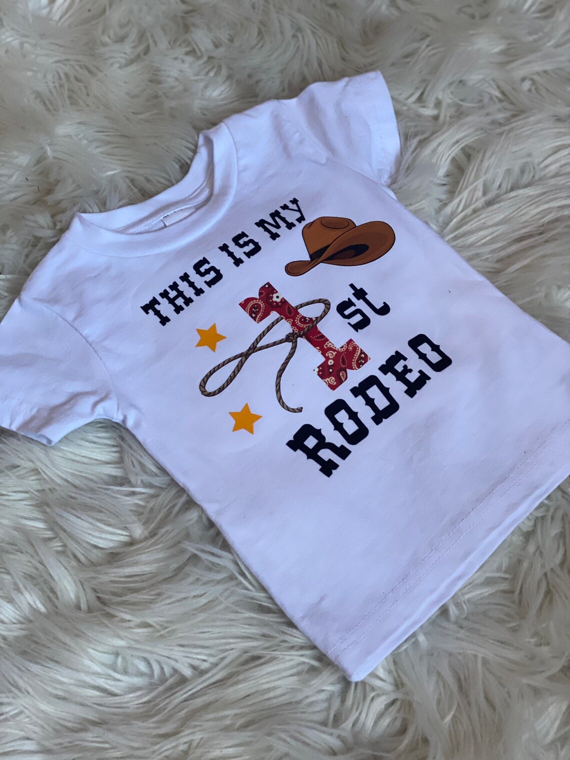 My First Rodeo Birthday My First Rodeo Birthday Shirt Etsy