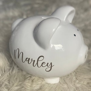 Piggy Bank | Personalized Piggy Bank | Extra Large Piggy Bank | First Piggy Bank | Birthday Gift | Baby Shower Gift