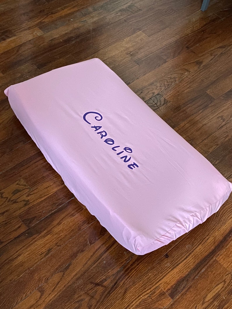 Changing Table Pad Cover With Baby's Name Custom Etsy