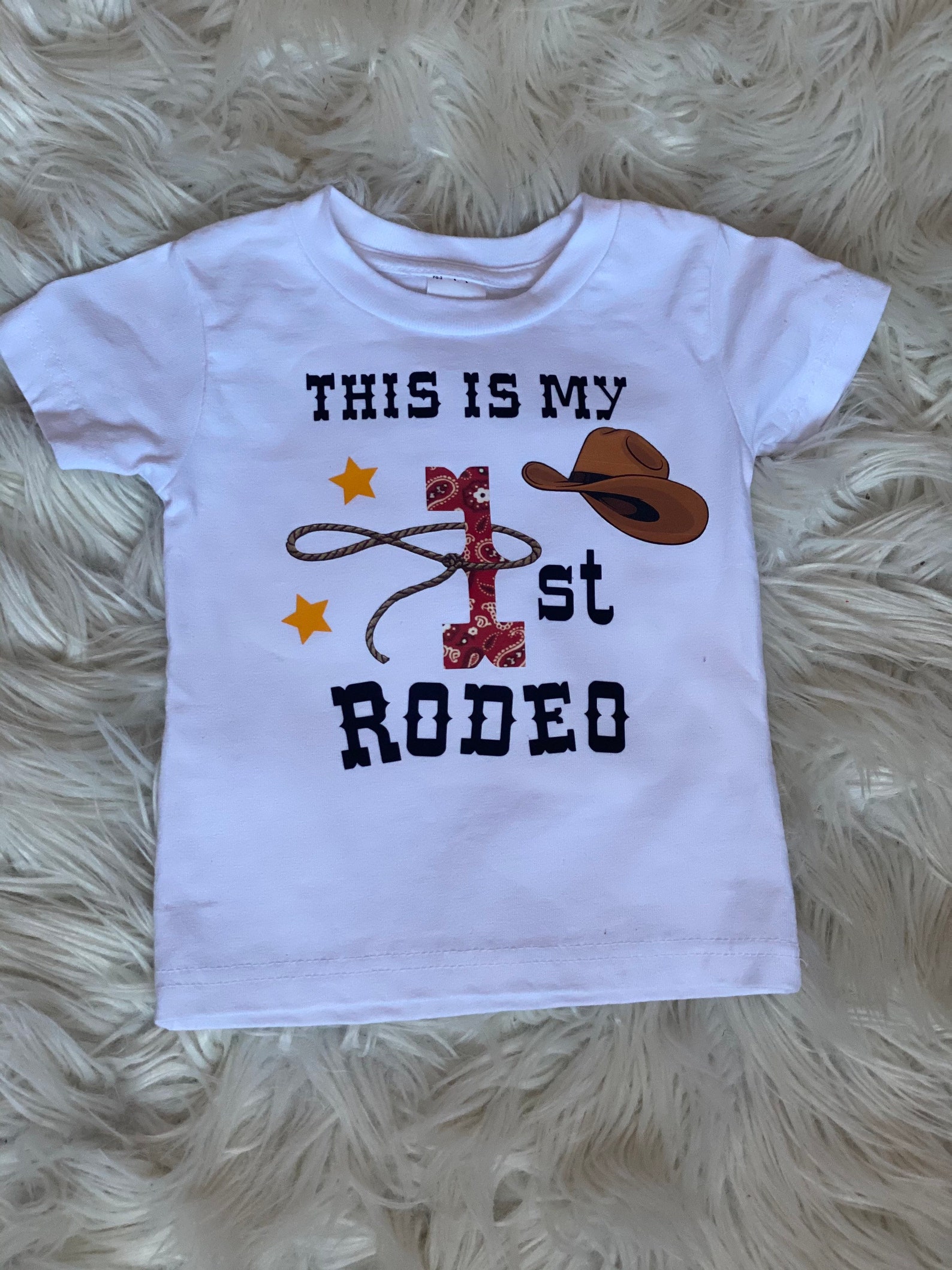 My First Rodeo Birthday My First Rodeo Birthday Shirt Etsy