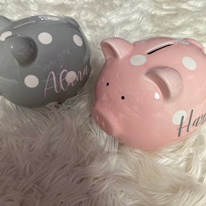 Piggy Bank | Personalized Piggy Bank | Large Piggy Bank | Boy Piggy Bank | Girl Piggy Bank | First Piggy Bank | Baby Gift | Baby Shower Gift