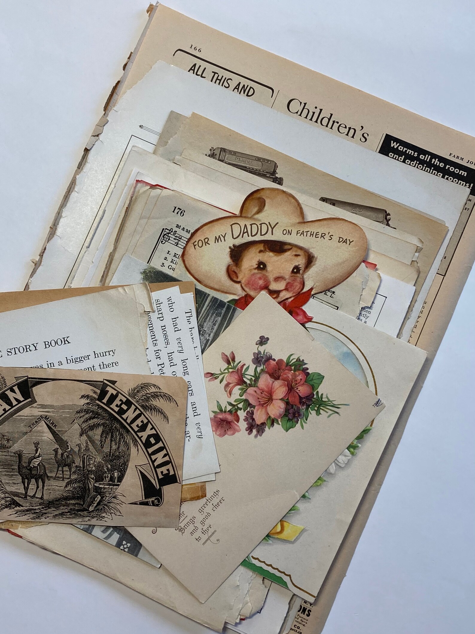 Vintage Scrapbooking Ephemera Etsy