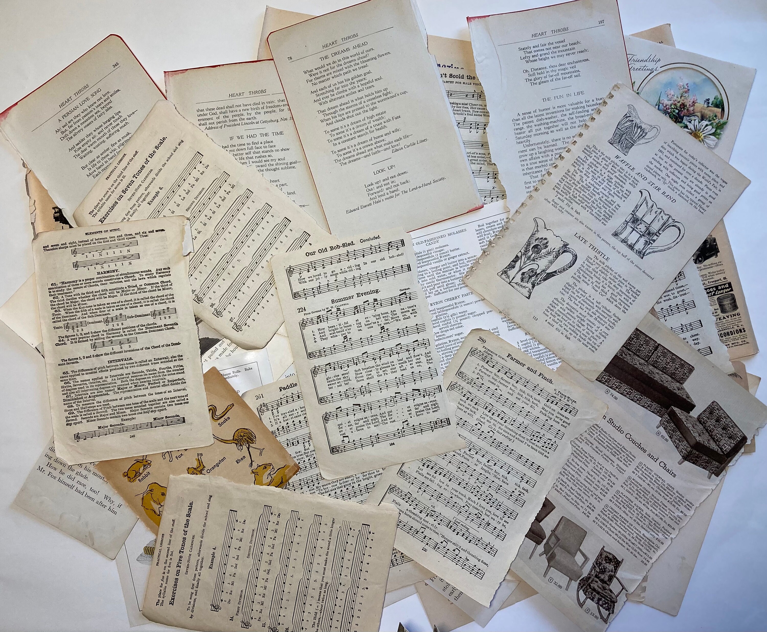 Vintage Scrapbooking Ephemera Etsy