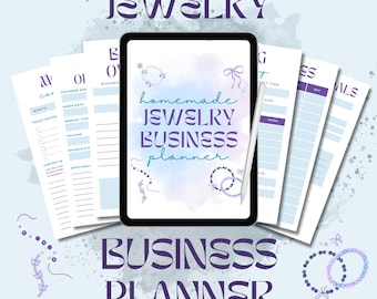Beaded Jewelry Business Planner | Printable Small Business Organizer | Order Form, Inventory Tracker, Pricing Sheet, Daily Planner PDF