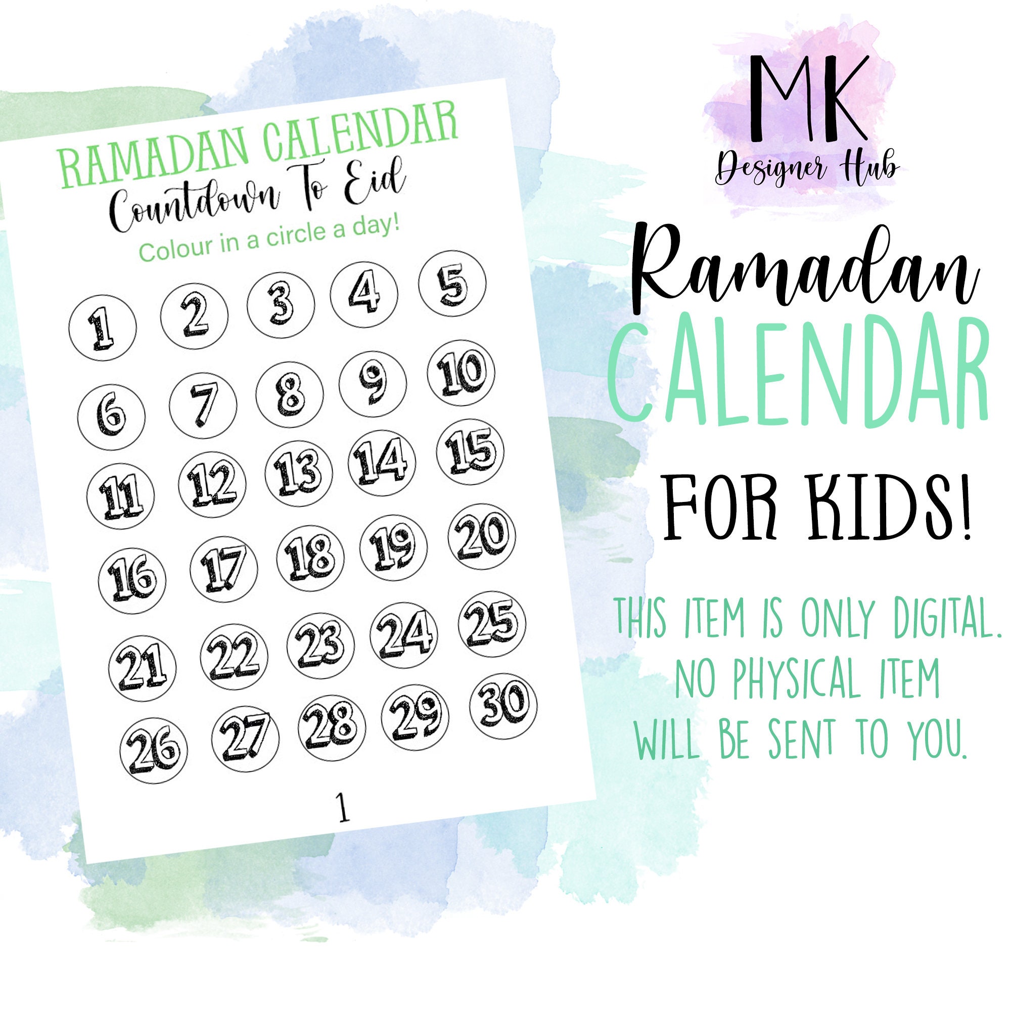 30 Day Ramadan Activity Pack Printable Ramadan Activities for Kids an