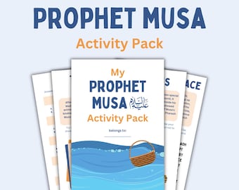 Prophet Musa (AS) Activity Pack for Kids | Islamic Learning Printables | Fun Eid & Ramadan Activities | Interactive Prophet Stories
