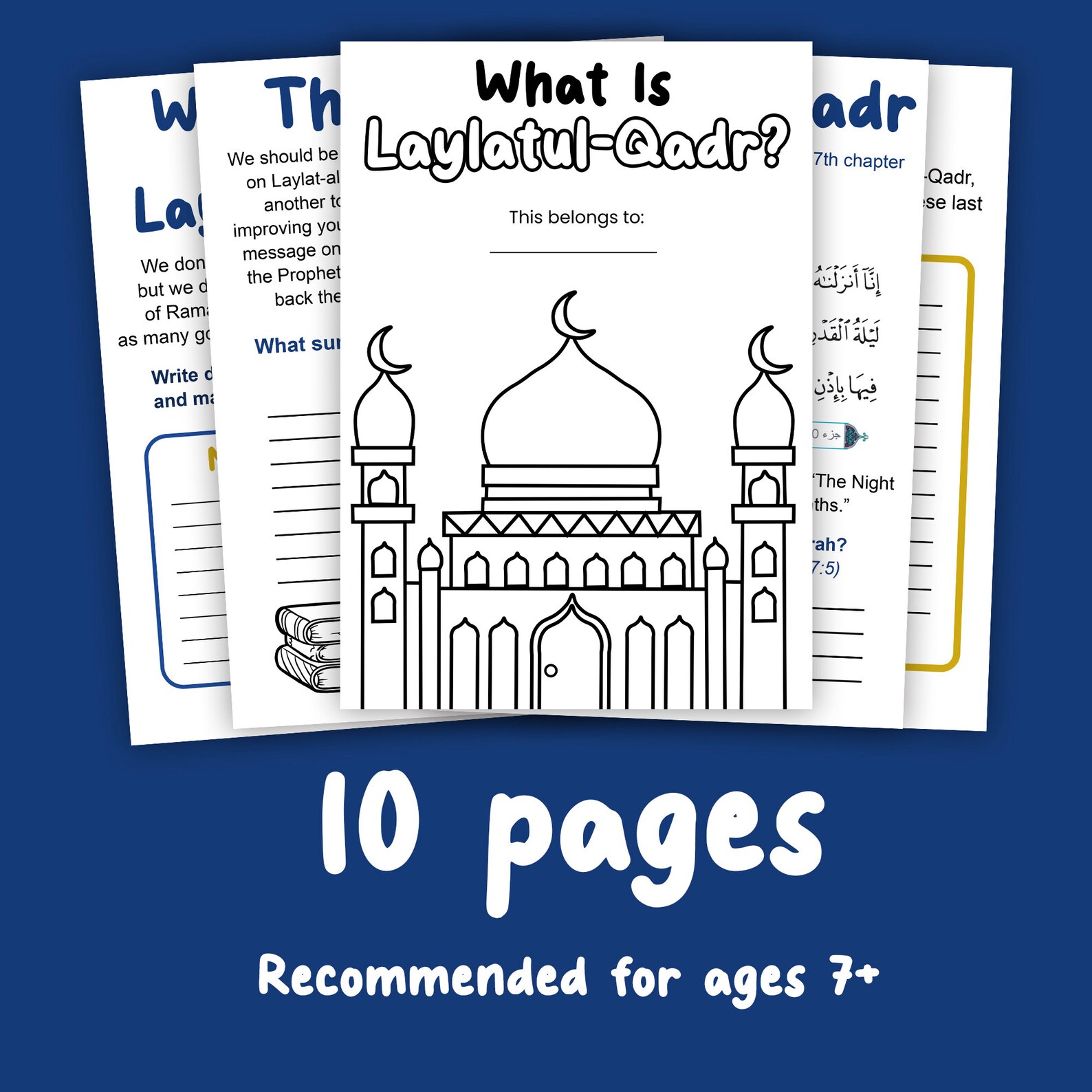 Laylatulqadr Printable Ramadan Activity Pack Educational Ramadan Kids