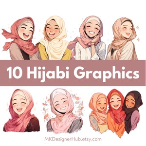 Anime Hijab Stickers for Sale