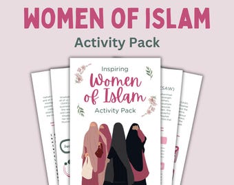 Women of Islam Activity Pack for Kids | Muslim Printable Worksheets | Islamic History for Children | Fun & Educational Homeschool Resources