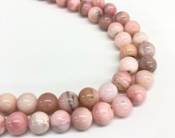 Square Pink Opal Beads Charms Bracelet,Natural Opal Gemstones Drilled Beads,Raw Opal Freeform Slab Spacers Beading Necklace Wholesale Bead
