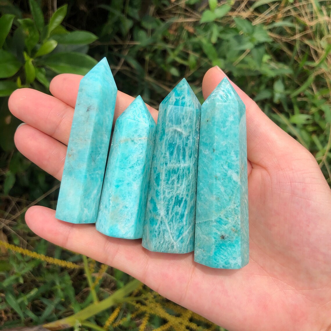 Small Amazonite Point High Quality Amazonite Tower Energy Etsy