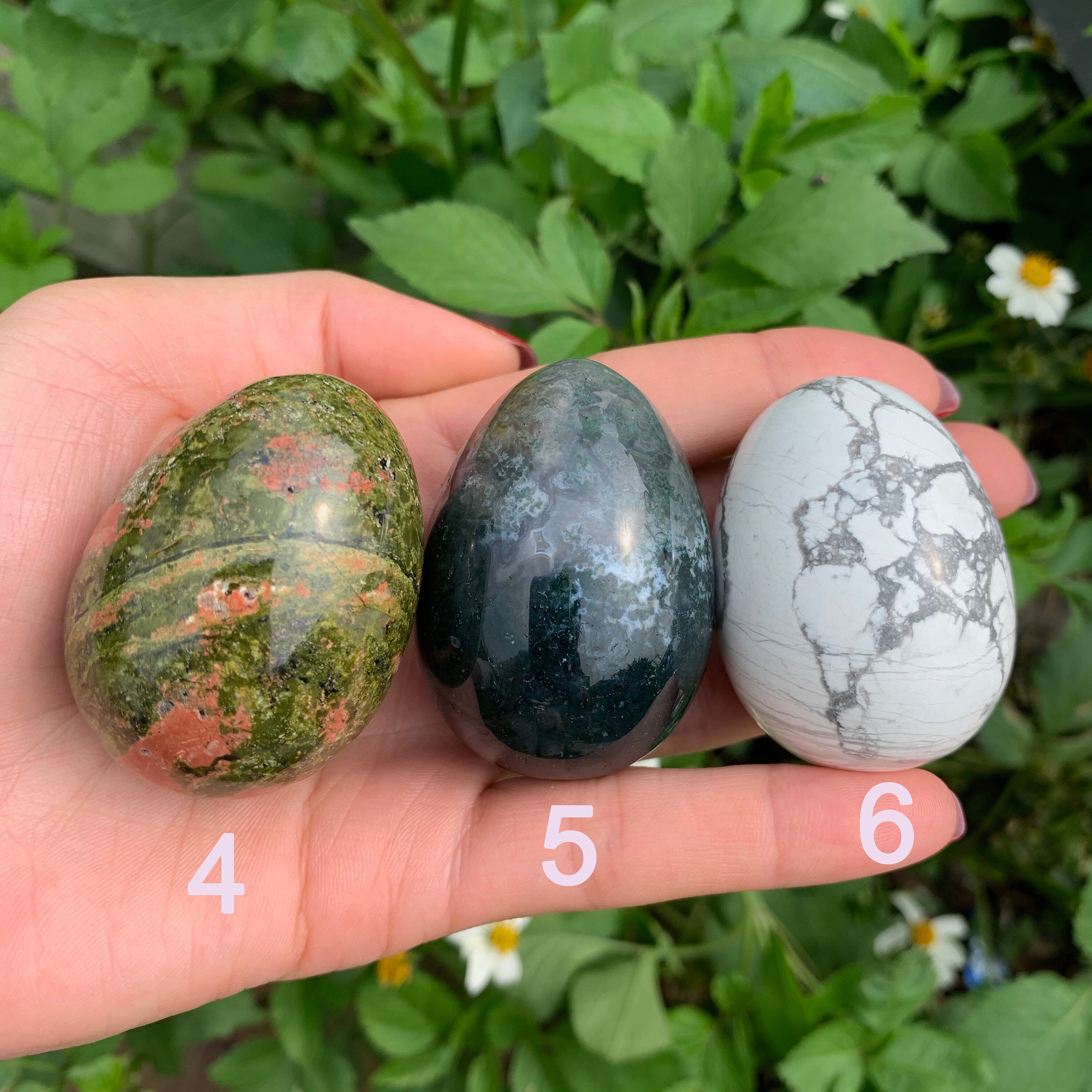 12 Kinds Gemstone Egg Crystal Egg Meditation Eggs Home Etsy