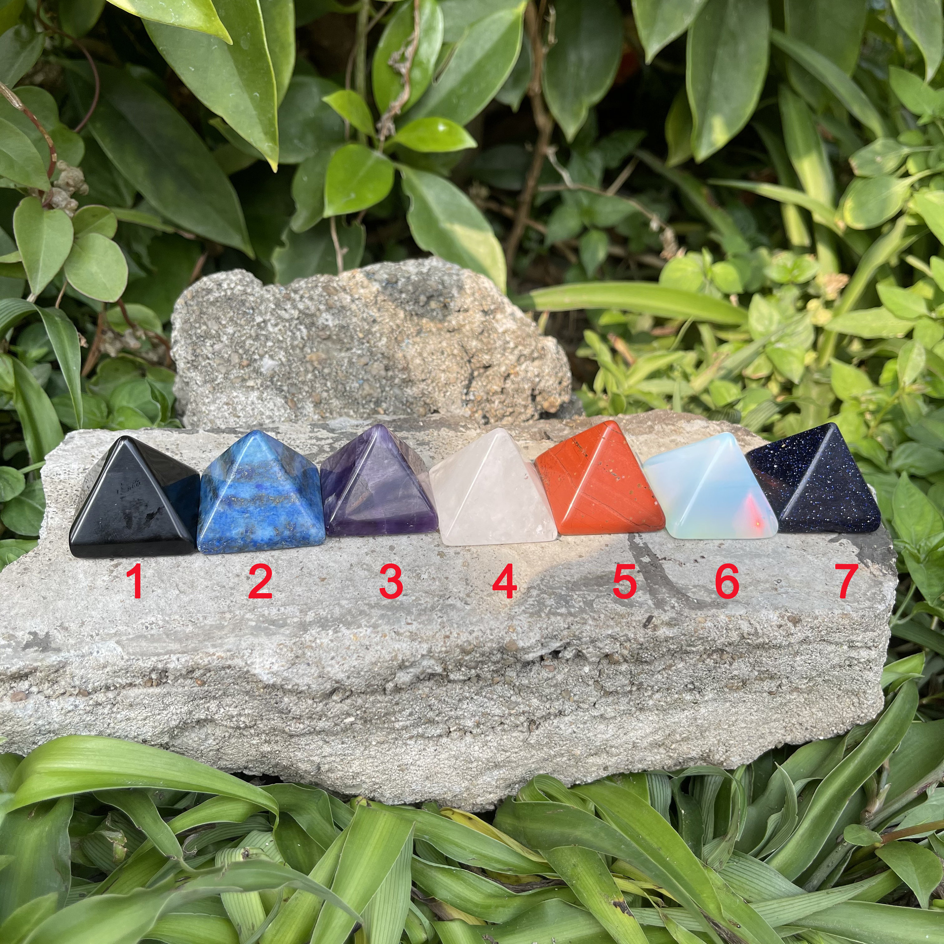 13 Choices Crystal Pyramids Gemstone Pyramid Carved Pyramid Etsy