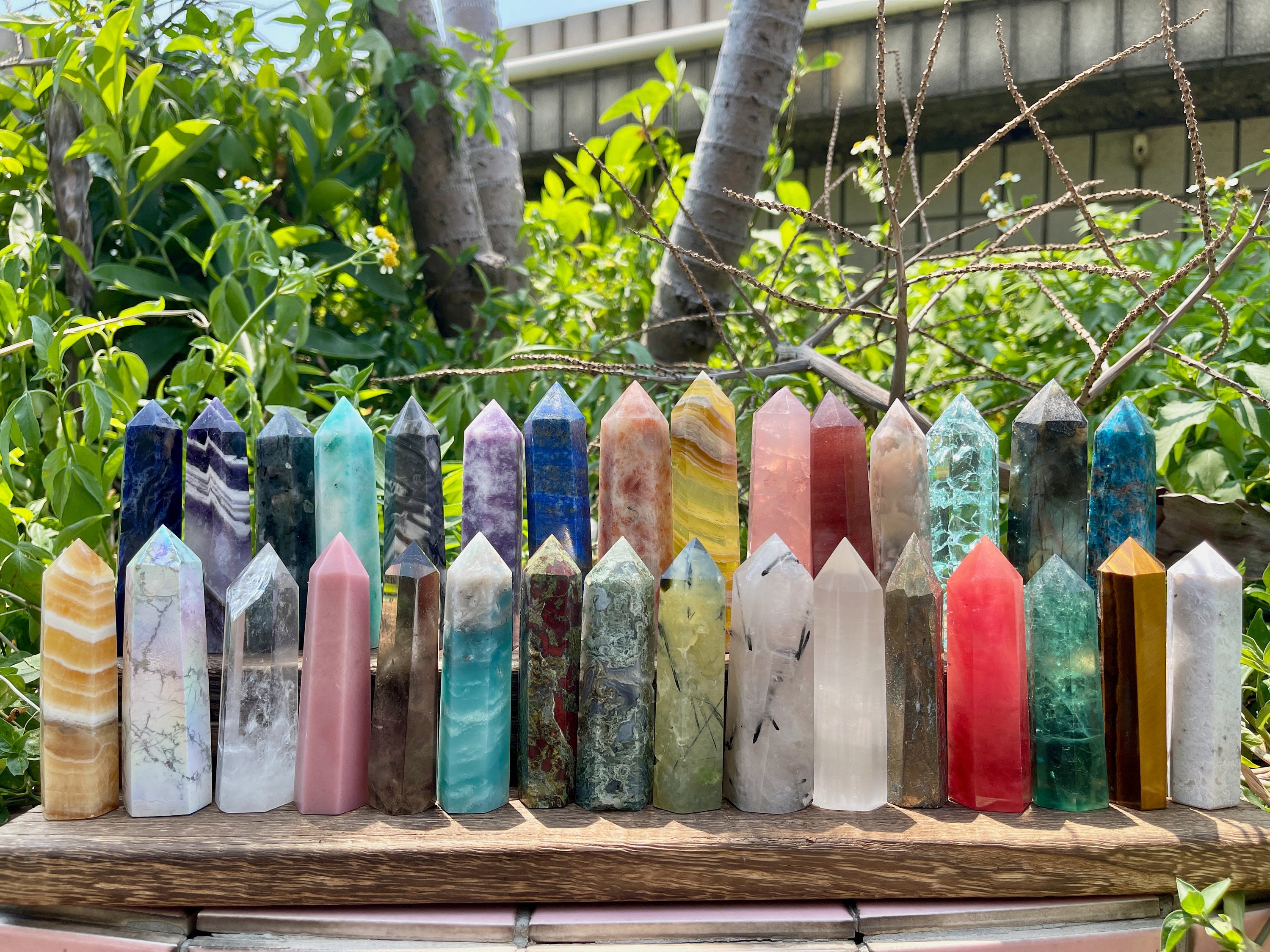 61 Choices Crystal Tower/Genuine Crystal Obelisk/Crystal Point/2''-4''