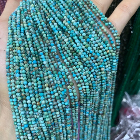Tiny on sale turquoise beads