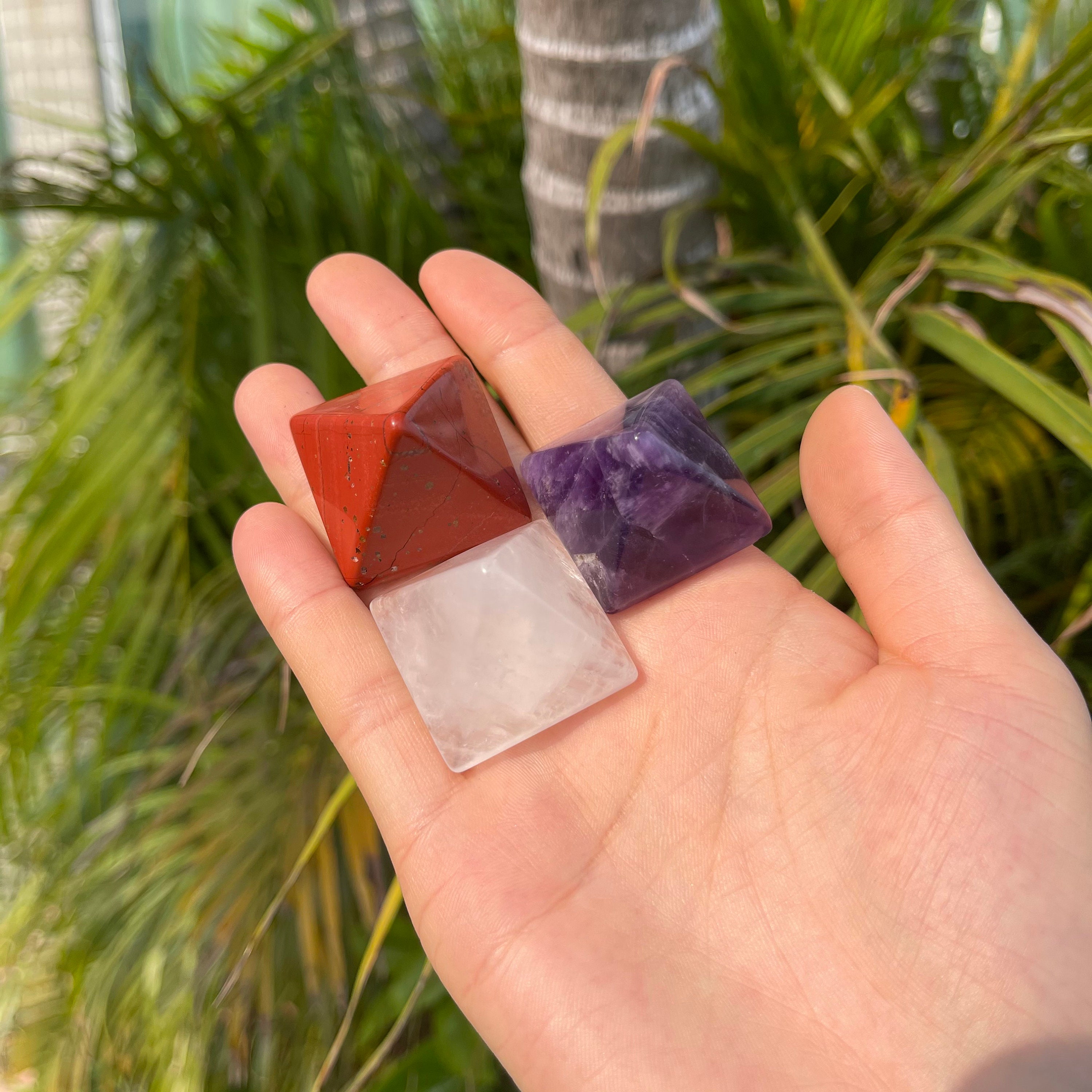 13 Choices Crystal Pyramids Gemstone Pyramid Carved Pyramid Etsy