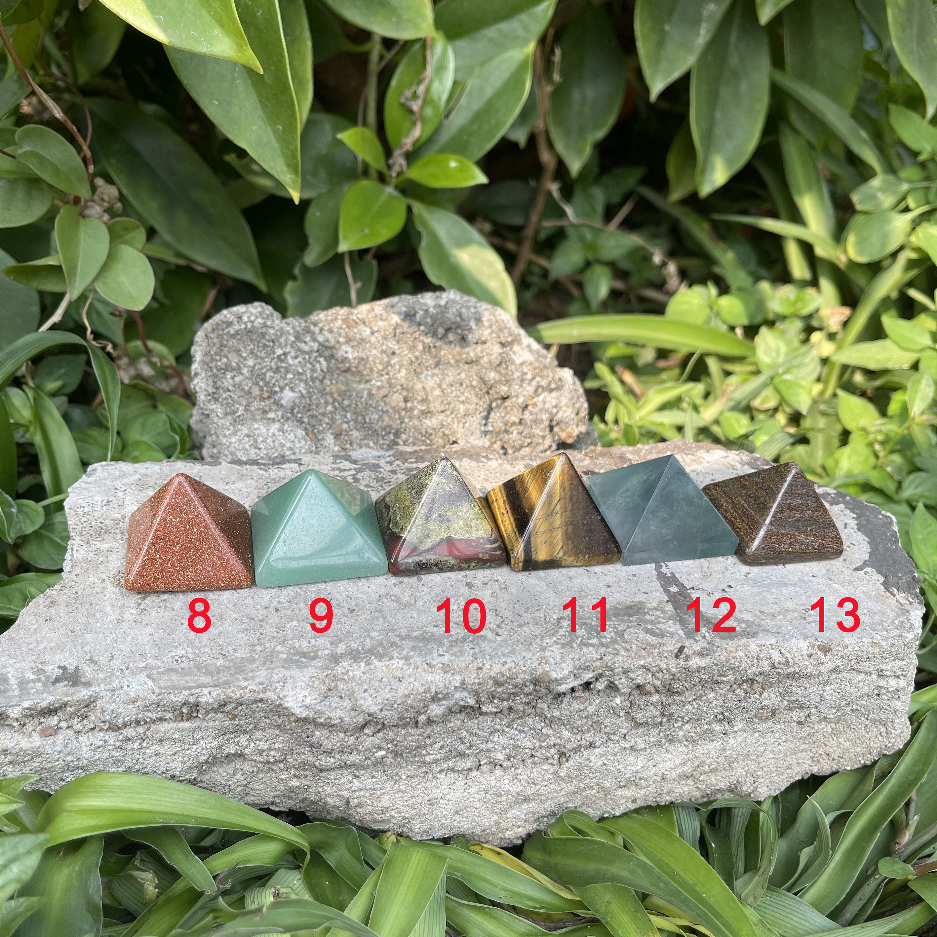 13 Choices Crystal Pyramids Gemstone Pyramid Carved Pyramid Etsy