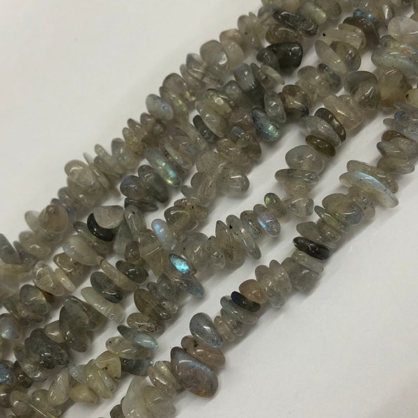 Labradorite Chip Beads, Rainbow Labradorite, Genuine Labradorite Chips, Gemstone Nugget 6-10mm, for Jewelry Making