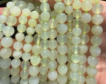 Natural Chinse New Jade Beads Round 6mm 8mm 10mm for Jewelry DIY