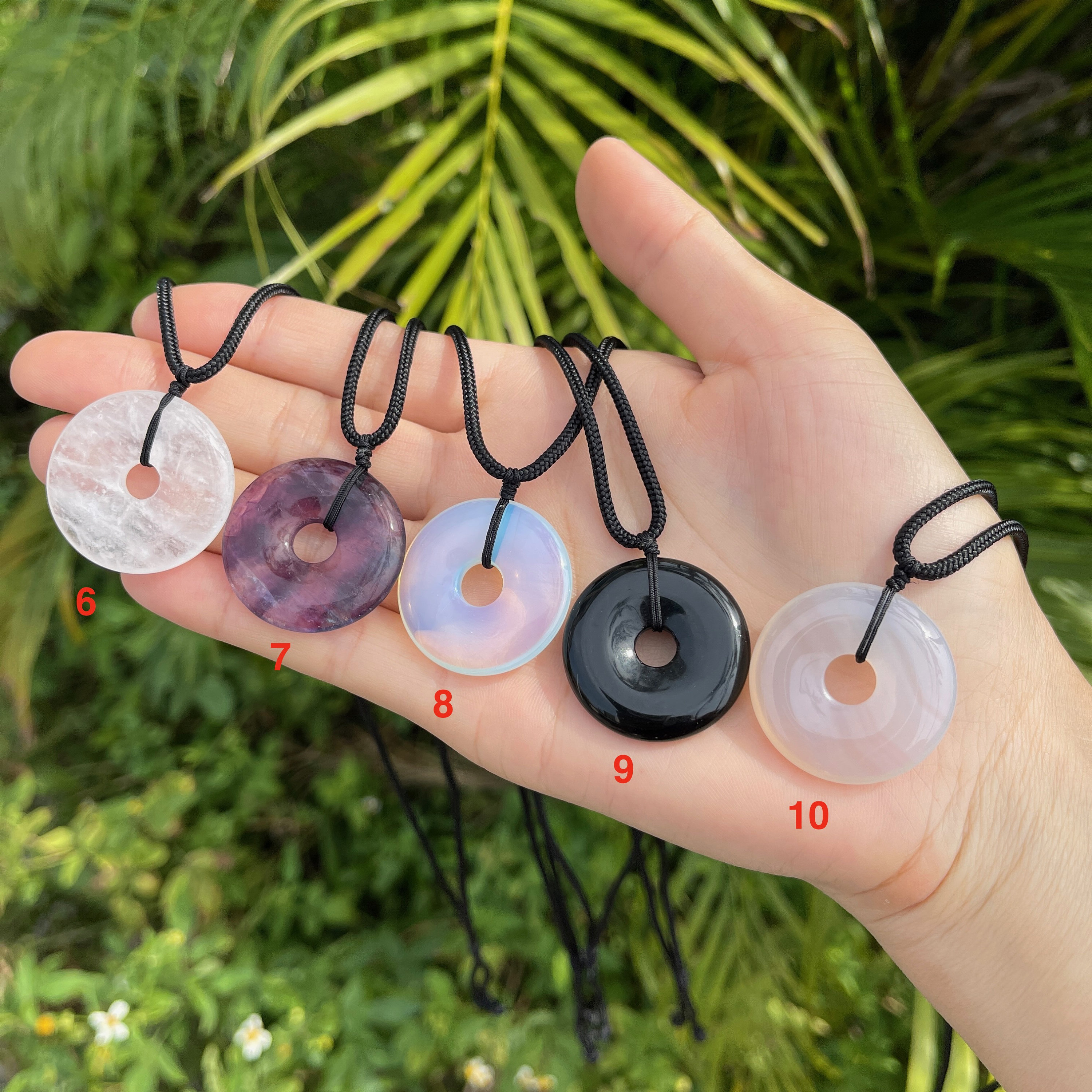 Pendolo Di Cristallo: Ciondolo A Forma Di Ala Di Conchiglia, Pietra Curativa Con Pietre Preziose - Italia - Foto 6