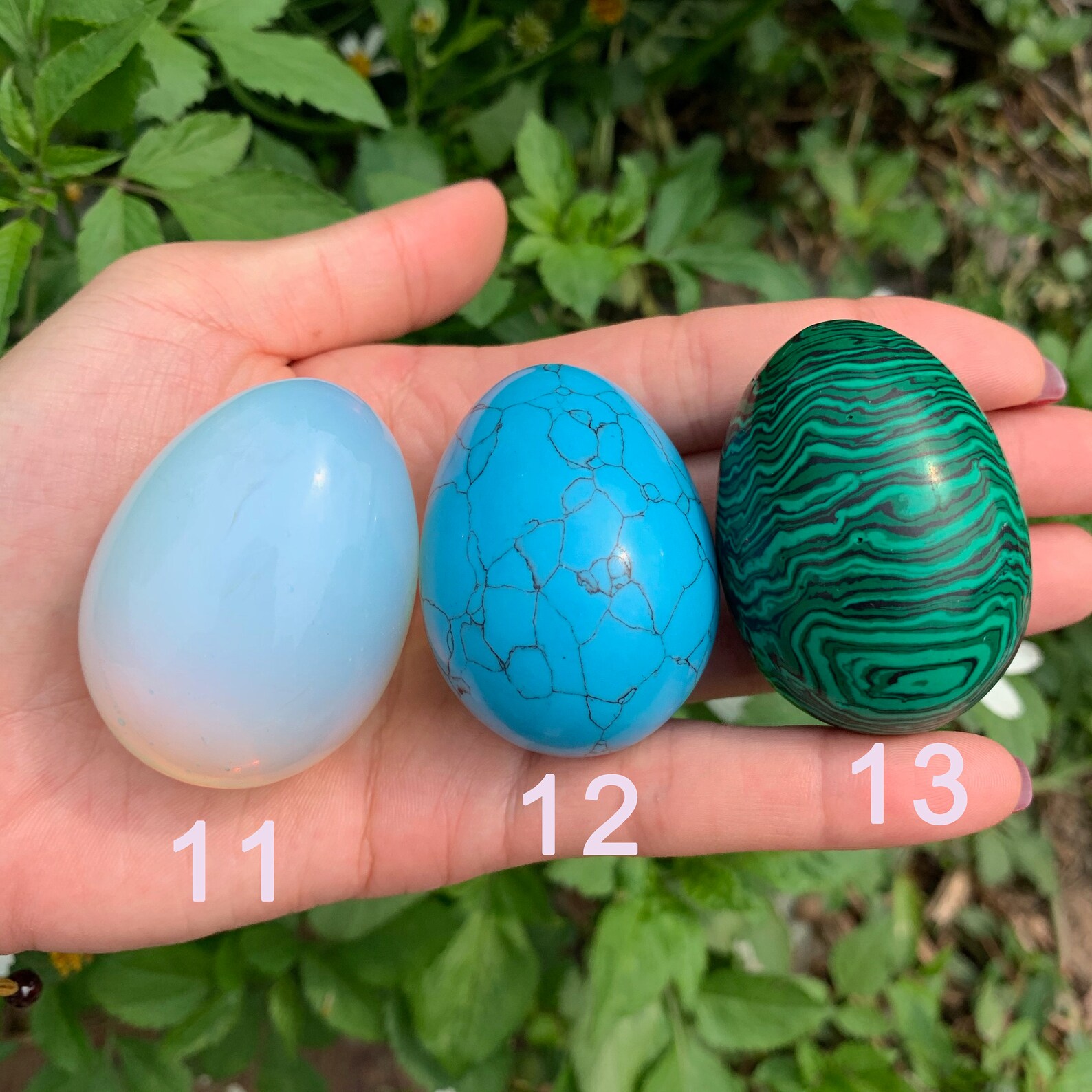 12 Kinds Gemstone Egg Crystal Egg Meditation Eggs Home Etsy