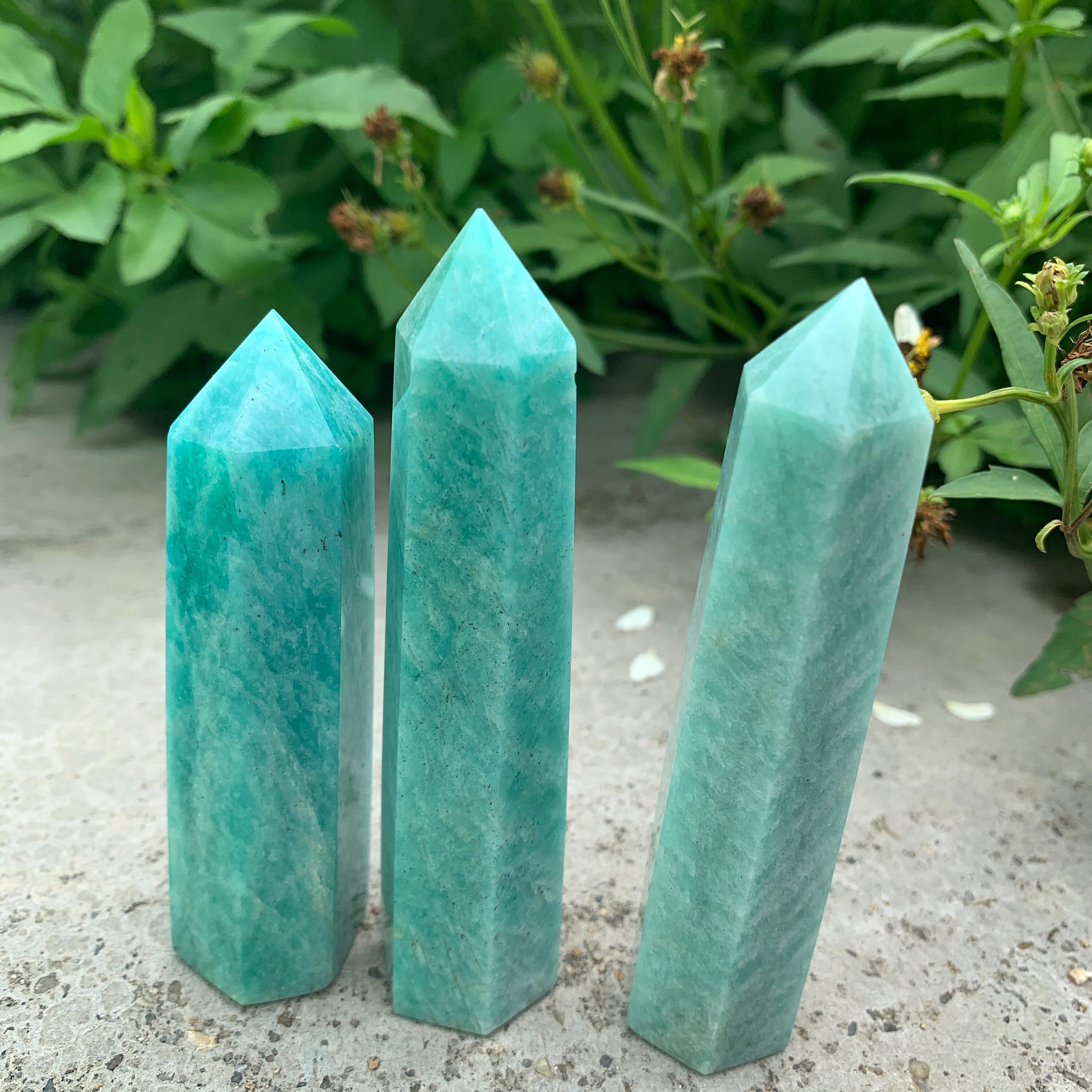 AAA Natural Amazonite Tower Crystal Amazonite Wand Crystal Etsy