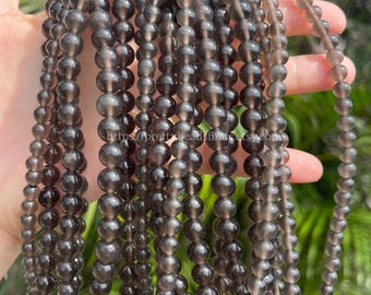 AAA Apache Tear Obsidian Beads: Round Jewelry DIY Beads (6mm, 8mm, 10mm)