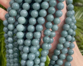 Genuine Guatemala Jade Round Smooth Beads for Jewelry Making ra6mm 8mm 10mm